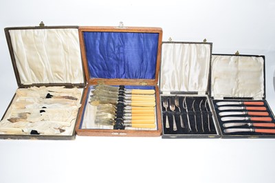 Lot 110 - Mixed Lot: Various cased cutlery