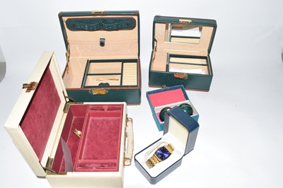 Lot 113 - Mixed Lot: Various modern jewellery boxes,...