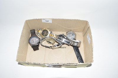 Lot 127 - Box of various wristwatches