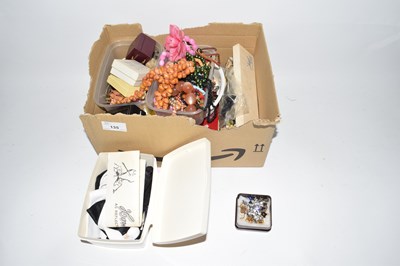 Lot 135 - Large box of assorted costume jewellery