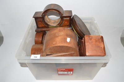 Lot 154 - Box of assorted clock cases
