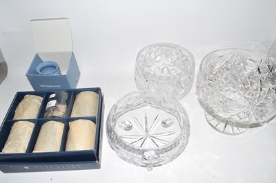 Lot 211 - Mixed Lot: Cut glass bowls, a set of six as...