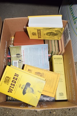 Lot 227 - One box of books, cricket interest