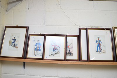 Lot 163 - QUANTITY OF SIX FRAMED WATERCOLOURS OF BRITISH...