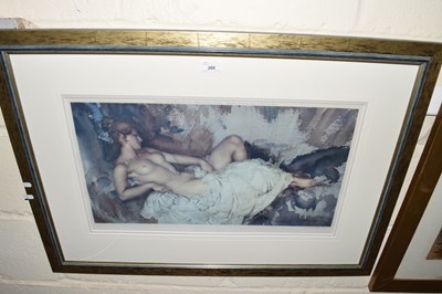 Lot 260 - Sir William Russell Flint, coloured print of a...