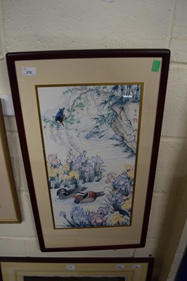 Lot 272 - Contemporary Chinese study of a riverside scene