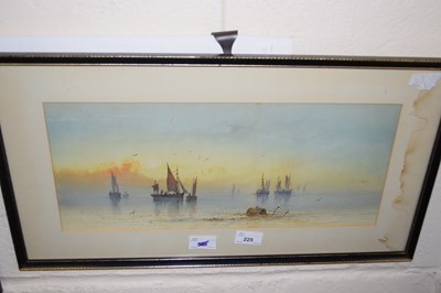 Lot 225 - British School, 20th century, estuary shipping...