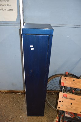 Lot 317 - Blue painted metal gun safe