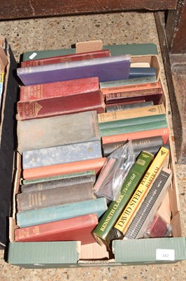 Lot 342 - One box of various mixed books