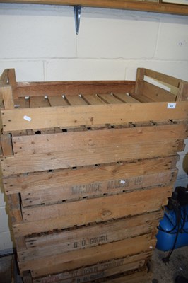 Lot 455 - Stack of wooden apple or potato chitting crates