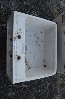 Lot 409 - Vintage ceramic sink with twin tap aperture