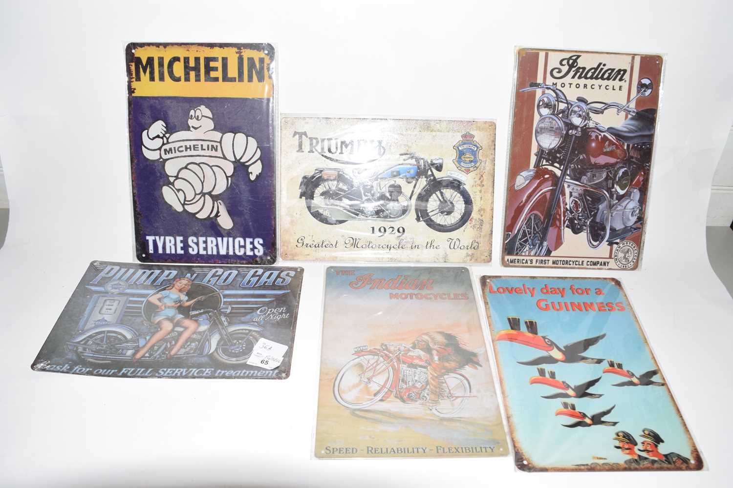 Lot 36 - Group of modern reproduction advertising signs...