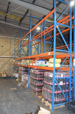Lot 6 - A three bay speedfit pallet rack, overall...