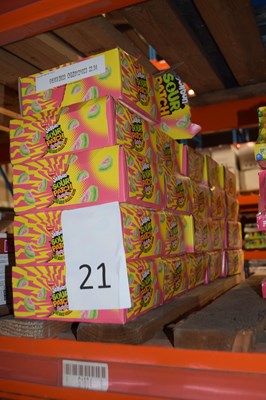 Lot 21 - Approx twenty one boxes of Jelly Bon Sour...