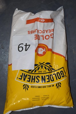 Lot 49 - One 4kg bag of golden breadcrumbs by Golden Sheaf