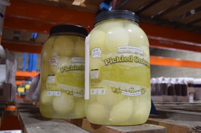 Lot 53 - Two 4kg jars of pickled onions
