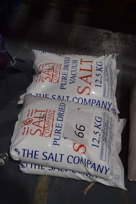 Lot 66 - Four 12.5kg bags of Pure Dried Vacuum Salt by...