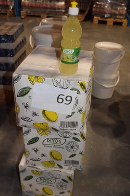 Lot 69 - Three boxes of Diyos Lemon Dressing, each box...