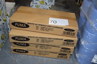 Lot 70 - Four boxes of white high tensile vest carrier...