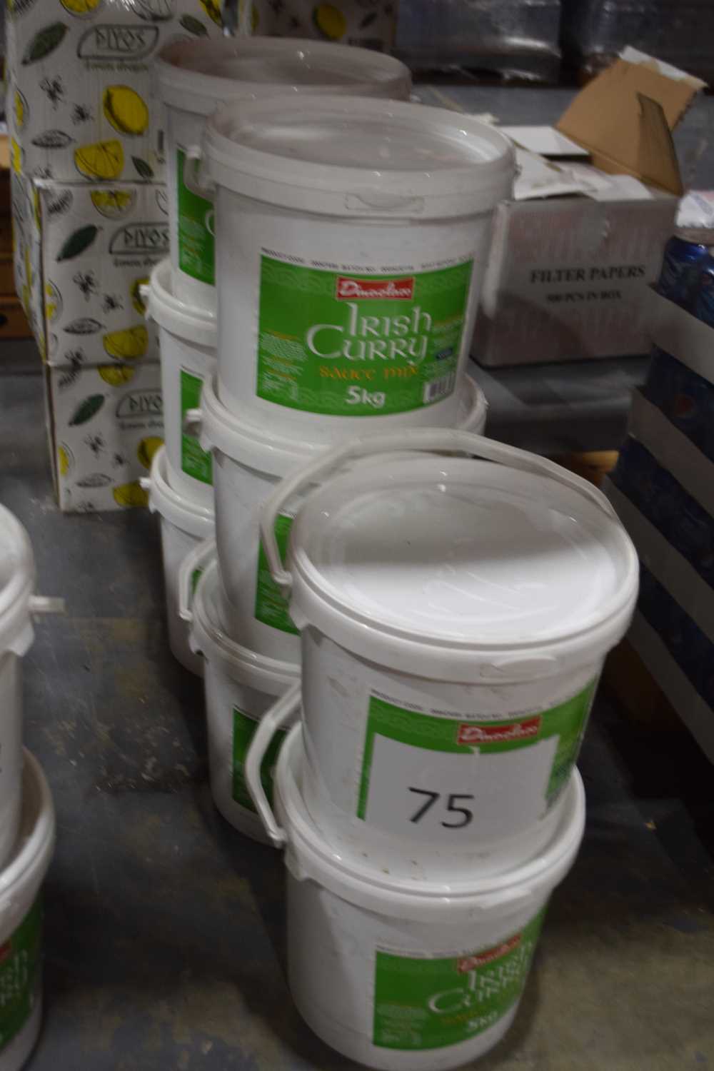 Lot 75 - Eight 5kg buckets of Irish Curry Sauce Mix....