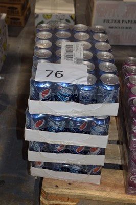 Lot 76 - Four cartons of Pepsi 330ml cans, 24 cans per...