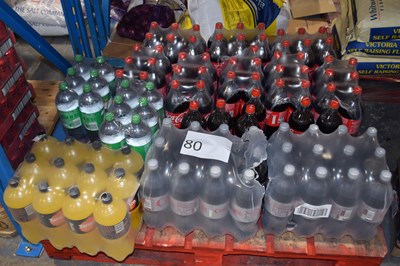 Lot 80 - Mixed pallet of 1.5litre branded drinks to...