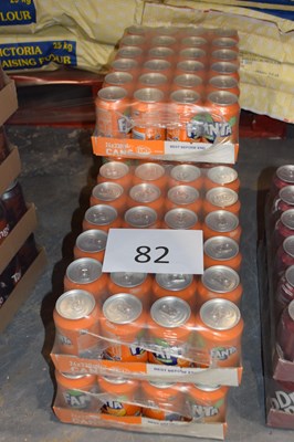 Lot 82 - Five cartons of Orange Fanta, each pack...