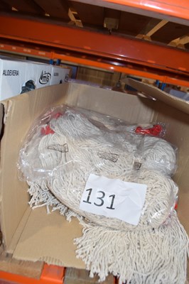 Lot 131 - A quantity of mop heads, approx 20 in the box