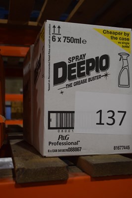 Lot 137 - Two boxes of spray Deepio The Grease Buster,...