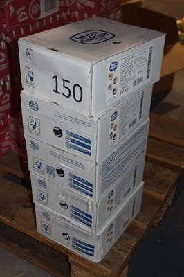 Lot 150 - Five boxes of mixed jam packets, each box...