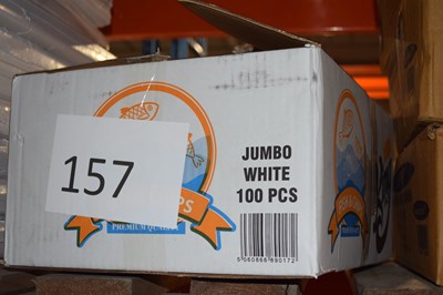 Lot 157 - Box of Jumbo White Fish & Chip Takeaway Bags,...