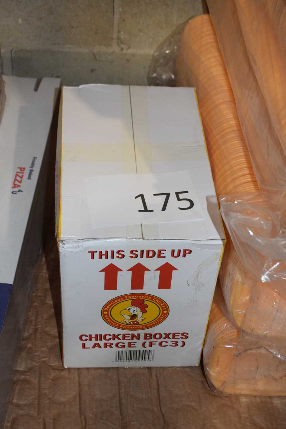 Lot 175 - One box of Majestic Chicken Takeaway boxes,...