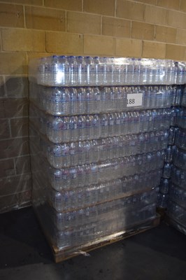 Lot 188 - One pallet of bottled water containing approx...