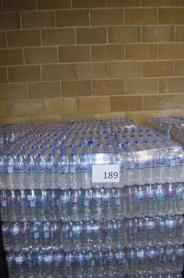 Lot 189 - Two pallets of bottled water each pallet...