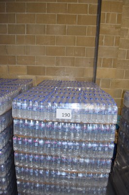 Lot 190 - Two pallets of bottled water each pallet...