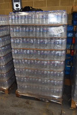 Lot 193 - One pallet of bottled water containing approx...