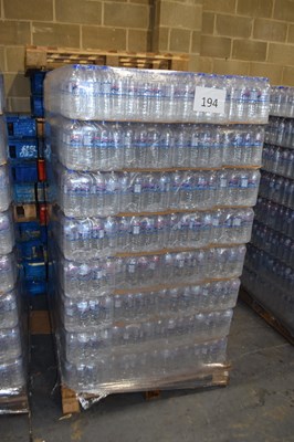 Lot 194 - One pallet of bottled water containing approx...