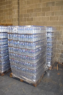 Lot 196 - Two pallets of bottled water, each pallet...