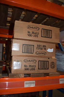 Lot 208 - Three boxes of Dart vented lids, Model No...