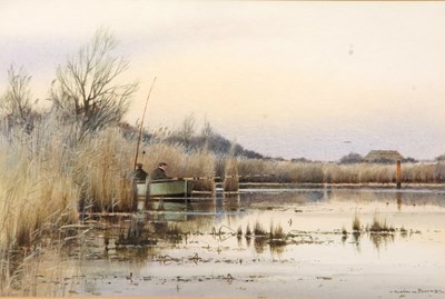 Lot 92 - Colin W Burns (B. 1944), signed watercolour,...