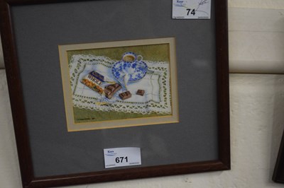 Lot 671 - Dianne Branscombe (B.1949), signed miniature...