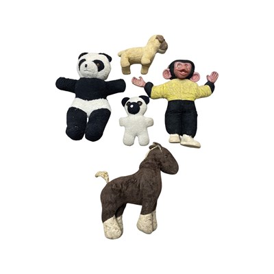 Lot 281 - A mixed lot of early 20th century soft toys,...