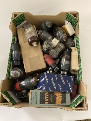 Lot 11 - Box of vintage radio valves