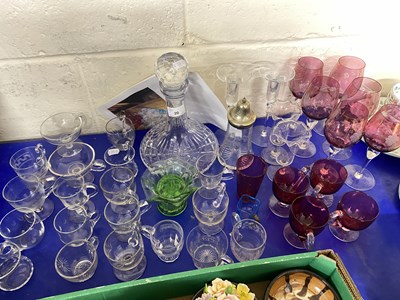 Lot 20 - Mixed Lot: Various glass wares to include...