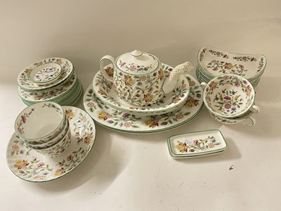 Lot 22 - Quantity of Minton Haddon Hall tea and table...