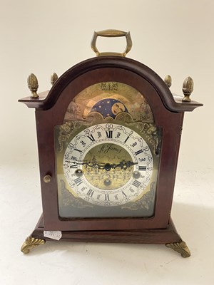 Lot 23 - Modern mantel clock with moon phase movement