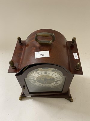Lot 23 - Modern mantel clock with moon phase movement