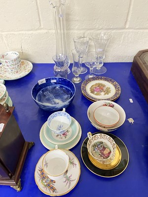 Lot 24 - Mixed Lot: Glass and ceramics to include gilt...