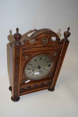 Lot 49 - Late 19th Century mantel clock in inlaid...