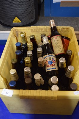 Lot 54 - Box of various bottles of commemorative ale to...